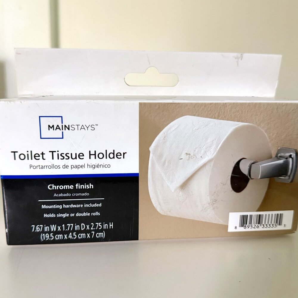 Wall toilet tissue holder